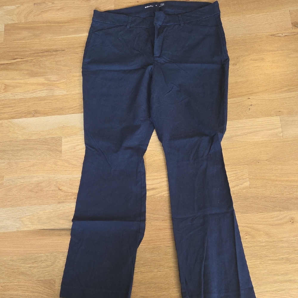 Old Navy Dark Blue High-Rise Pixie Pants
